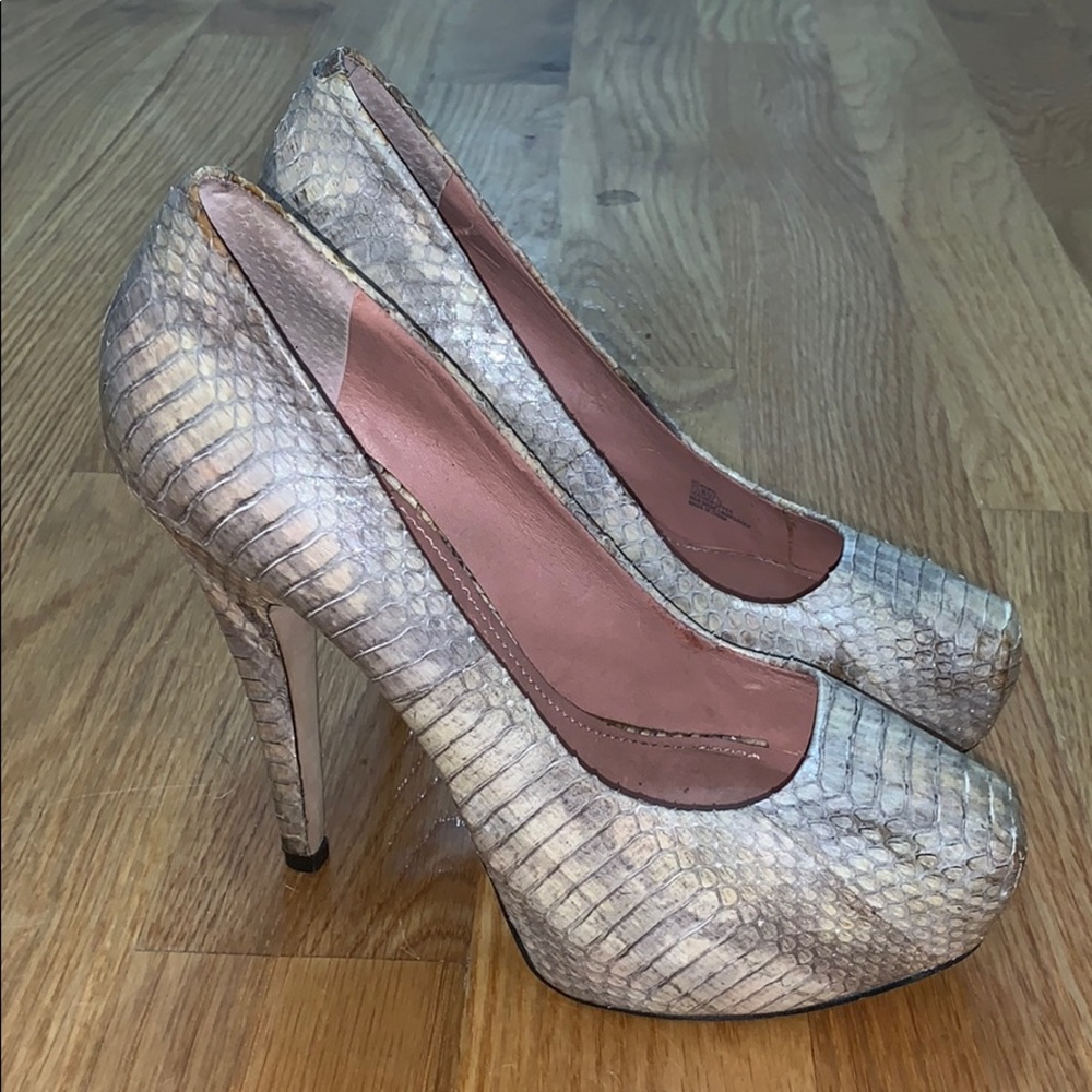 Vince Camuto Snakeskin Heels